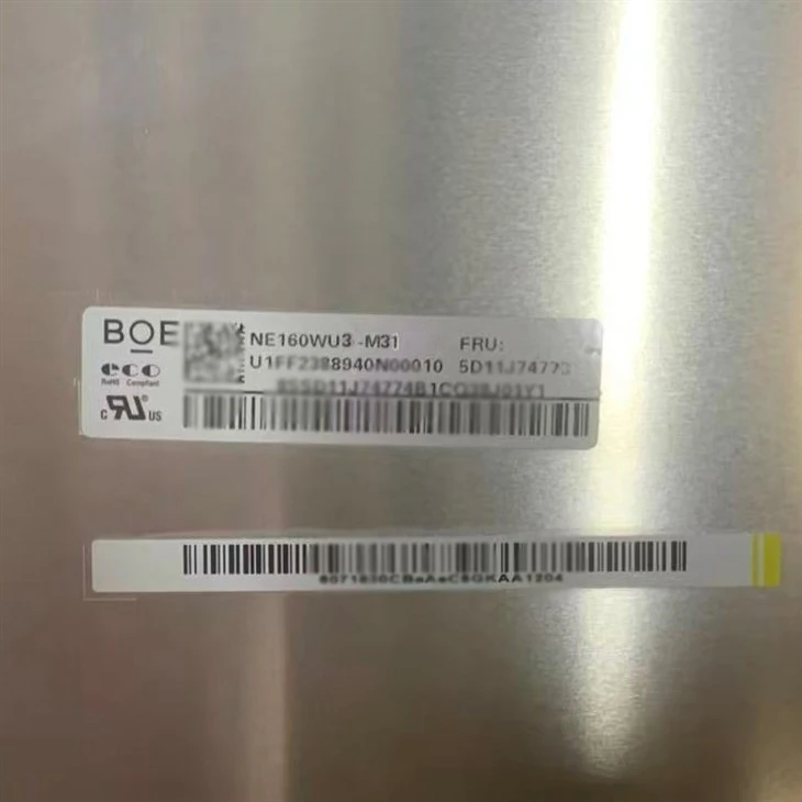Original NE160WU3-M31 16.0 Inch LCD Panel For Laptop factory